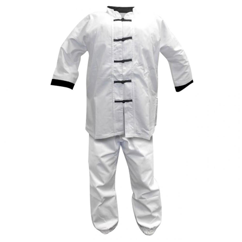 Kung Fu Uniform with White Cuffs