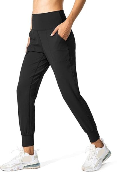 CG Gradual Women's Joggers - High Waisted Yoga Pants with Pockets | Loose Fit Leggings for Workout, Athletic, and Lounge Wear